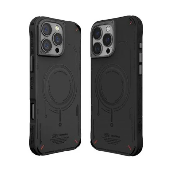 Cover Iphone 16 Pro Max Mecha Magsafe Skinarma - Black